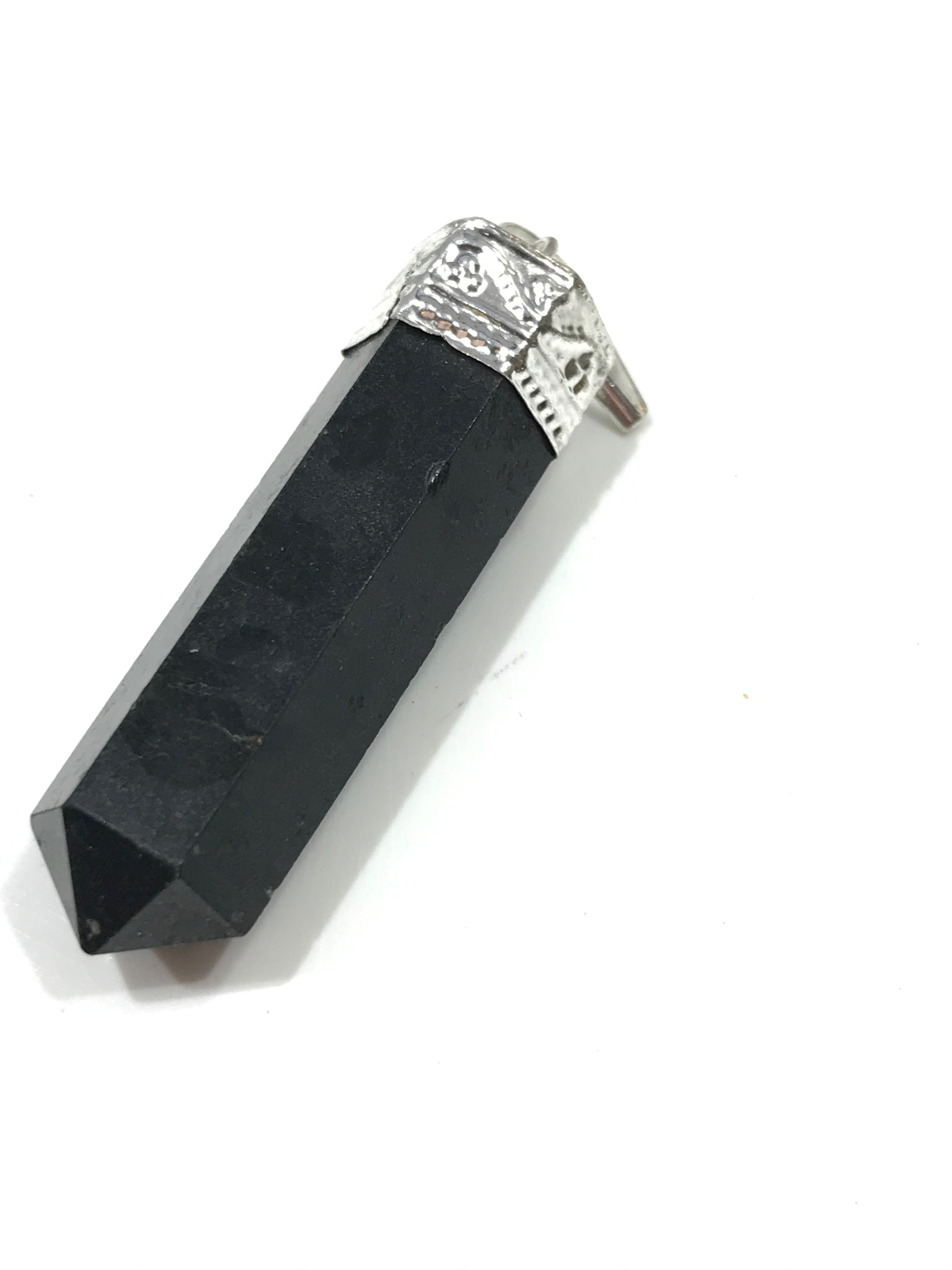 Raw Spiritual black Tourmaline Double Gemstone Ring BR 554